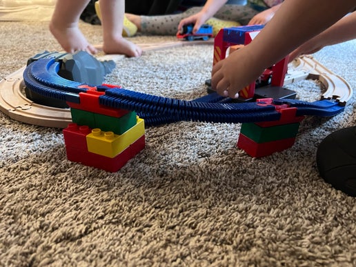 Brio to Duplo Train Tracks Adapter