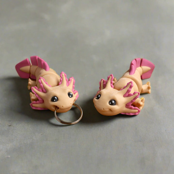 Mini Axolotl Keychain